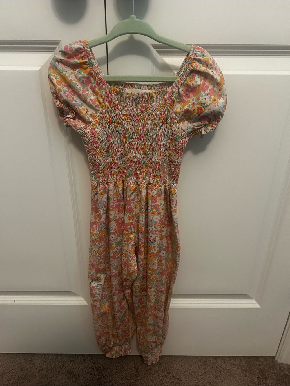 Gorgeous ‘Sweet Honey’ Floral Smocked Jumpsuit - Pink Multi